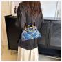 ZWY342 New Chinese Style Auspicious Cloud Ladies Evening Bag Bamboo Handle Embroidered Clutch Bag Banquet Classic Shoulder Bag