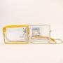 Keymay Custom High Quality Large Capacity Transparent Waterproof Stadium Approved Clear Stadium Bags Clear PVC Crossbody Bag