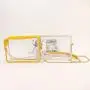 Keymay Custom High Quality Large Capacity Transparent Waterproof Stadium Approved Clear Stadium Bags Clear PVC Crossbody Bag