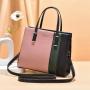 Ladies' stylish handbag with contrasting colors