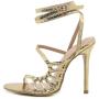 sandales femme talon haut Wrap Around Strappy Sandals Open Toe Side Hollow High Heels Ankle Cross Strap Sandals With Snake Wrap
