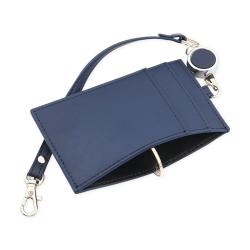 Factory direct id badge card holder strap card holder slim leather badge card holder