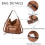 REALER Luxury PU Leather womens Shoulder Bag Large Crossbody Bags with Tassel  women ladies Hobo Hand bags