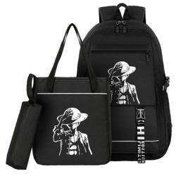 Gelory New Trend 2pcs/Set Casual Sports Student School Bags Large Capacity Middle School Boys Kids Backpack
