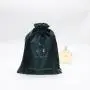 Flexography Customized Dark Green Velvet Drawstring Travel Shopping Handbag Small Medium Velvet Cosmetic Makeup Gift Bag