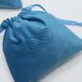 Custom Logo Emboss Screen Printed Velvet Drawstring Makeup Perfume Packaging Bag Small Gift Velvet Jewelry Cosmetic Pouch