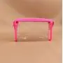 keymay 2024 Fashion Waterproof PVC Zipper Pouch Custom Logo Transparent Toiletry Makeup Bag Clear Cosmetic Bag