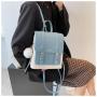 ZR375 New Women's Bag Backpack Girl Pleasure PU Leather Waterproof Schoolbag Female Versatile Zipper Travel Bag