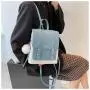 ZR375 New Women's Bag Backpack Girl Pleasure PU Leather Waterproof Schoolbag Female Versatile Zipper Travel Bag