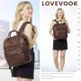 2023 LOVEVOOK Fashion Multi-function Vintage Women mini Backpack Ladies PU Leather laptop Backpack For Teenage Girls
