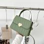 New 2022 Fashion Women's Bag Simple Leisure Lingge Pu Love Small Square Bag Embossed High-grade  Single Shoulder Messenger Bag