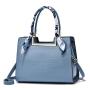 2024 Custom Scarf Vegan Leather Bag Handbag For Women Ladies Fashion PU Crocodile