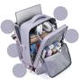 XL183 Durable Computer Backpack With USB Waterproof Wearable Multicard Slot Backpack Expandable Large Capacity Shoulder Bag