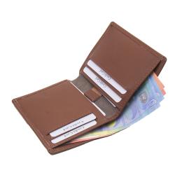 NAPA genuine cowhide leather RFID wallet for men wallet slim fold leather wallet