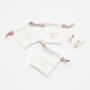 Hot Stamping Mini Faux Suede Necklace Bracelet Packaging Pouch Luxury Microfiber Drawstring Earring Jewelry Bag