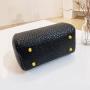 2024 Custom Ladies Litchi Leather Purses Handbags For Fashion Women With Wrinkle Handle