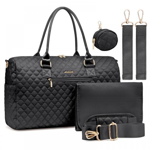 LOVEVOOK portable diaper bag with changing pad and Pacifier Case Large Capacity Mommy Bag fashion Weekender Travel duffel bags