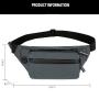 Gelory New Simple Fashion Multi Color Sports Multifunctional Expandable Men Shoulder Bag Waist Bag