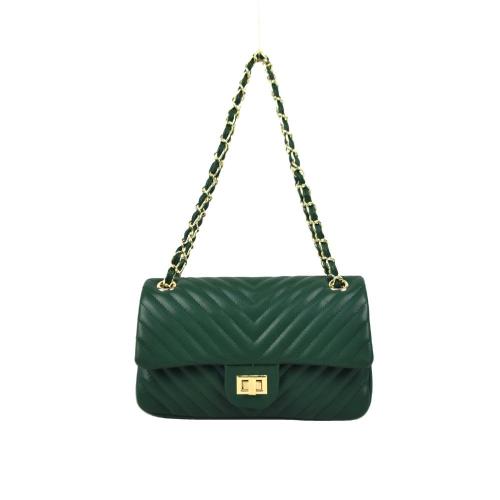 Ready to Ship New Arrival Lady Shoulder Bags V Quilted Stitching Metal Chain Shoulder Sling Bags For Ladies Women Bag