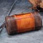 2024 Custom Vintage Genuine Leather Boston Bag For Women Ladies Luxury Handbag