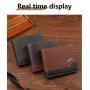 Men's short wallet, spliced retro cross-border men's leather wallet, multi-card slot soft leather money clip, factory wholesale