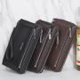 OEM079 Men Long Business Wallet Leather Card Holder Men's Purse & Wallet High Quality Classic Man Leather Wallet For Gift