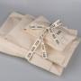 Custom Logo Printed Cotton Envelope Clothes Scarf Jewelry Pouch Organic Muslin Shopping Gift Packing Dust Cotton Envelope Bag