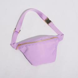 Keymay Good Quality Factory Direct RTS Girls Solid Color Causal Waterproof Nylon Fanny Pack Waist Bag