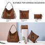 Realer 2021 Dropshipping PU leather hobo tote bags sets lady shoulder crossbody bag large capacity women purses and handbags