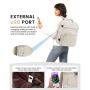 LOVEVOOK TSA-friendly Backpack Carry on 40L Travel Bag 17" Laptop with USB Port Waterproof with 4 Packing Cubes Travel Backpack