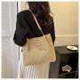 KBW374 Hot Spring Summer Tote Bag New Temperament Fashion Shoulder Beach Bag Large Capacity Solid Colour Woven Bags For Women
