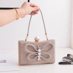 Popular lady party purse shoulder handbags butterfly ladies clutch purse party clutch bags evening bag clutches for woman pochette femme
