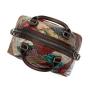 2020 Splicing Embossed Leather Round Bag Women's Crossbody Leather Circle Handbag