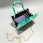 Custom Fashion Party Wedding Beaded Strap Acrylic Evening Bag Clutch Purse For Lady Women