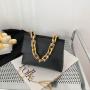 2024 New Foreign Style Small Gold Chain One-shoulder Portable Oblique Cross Bag Foreign Trade Niche Women's Bag Fashion Lady Bag