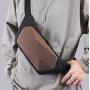 ZWY054 New Men's Biker Waist Pack Fashion Press Shell EV Stylized Shoulder Bag PVC Outdoor Travel Waterproof Crossbody Bag