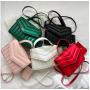 2024 Popular Women's Bag New Korean Fashion Single Shoulder Crossbody Bag Colorful  Oblique Chain PU Envelope Ladies Bag