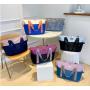 HR381 New Fashion Contrast Colors Travel Crossbody Bag Luggage Storage Bag with Adjustable Trolley Case Ready for Production Bag