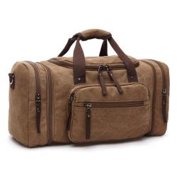 Outdoor travel bag thick canvas handbags for men vintage business trip big totes travel hand bag with high quality