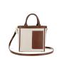 2024 Customized  Recycled Cotton Canvas Purse And Handbag Sets Woven Shoulder  Belt Handle Tote Shopping Bag Hand Bags