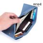 ZWY265 Women RFID Daily Fashion Short Genuine Leather Wallet Solid Color Simple Coin Pouch New Customizable Compact Money Clip