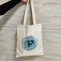 High Quality Recycled Canvas Shopping Bag Organic Gift Shoe Clothing Handle Cotton Tote Bag With Logo