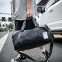 Luxury PU Leather Sport Gym Bag for Men Fashion Designer Wet Dry Overnight Weekender Tote Portable Luggage Duffle Travel Bag
