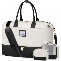 LOVEVOOK Weekender Bags with Shoe Compartment Carry on Travel Duffle Toiletry Pouch Labor Delivery Overnight bag Gym Sports Bag