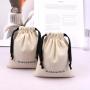 Reusable Natural Cotton Packing Bag For Snack Custom Logo Printing Eco-friendly Gift Candy Storage Dust Muslin Pouch