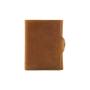 Slim pop up credit card wallet retro genuine leather rfid pop up smart wallet for men