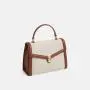 2024 New Brown Smooth Women Handbags Luxury Pu Leather Ladies Hand Bag Custom Brands Purses Woman Crossbody Shoulder Bag