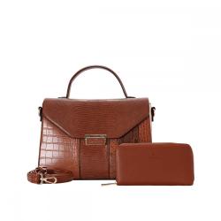 SUSEN CHRISBELLA 2023 New arrival black PU Leather bags handbag lady supplier
