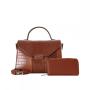 SUSEN CHRISBELLA 2023 New arrival black PU Leather bags handbag lady supplier