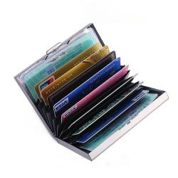 ZX096 Anti-scan Stainless Personal Metal Card Case Clip Credit Card Holder Thin Case Small Male Business Card Holder Case